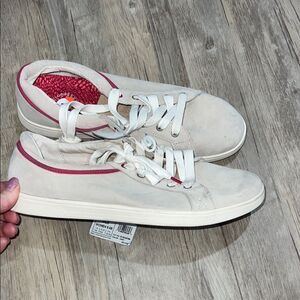 Avalon Women's Cream and Pink Sneakers